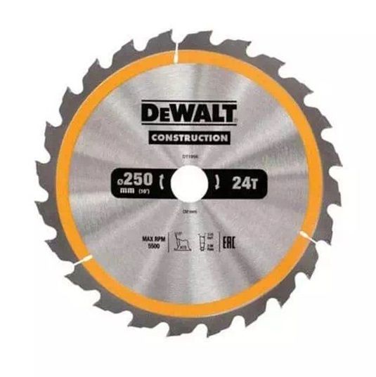 Диск пилковий DeWALT СONSTRUCTION 250 х 30 мм (DT1956)