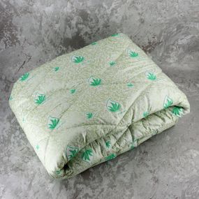 Ковдра закрита холлофайбер ALOE VERA (Мікрофібра) Двоспальна 175х210 55071