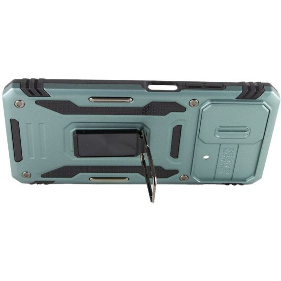 Ударостійкий чохол Camshield Army Ring для Xiaomi Poco X5 5G / Note 12 5G Силікон, Зелений/Light Green | Зображення 4