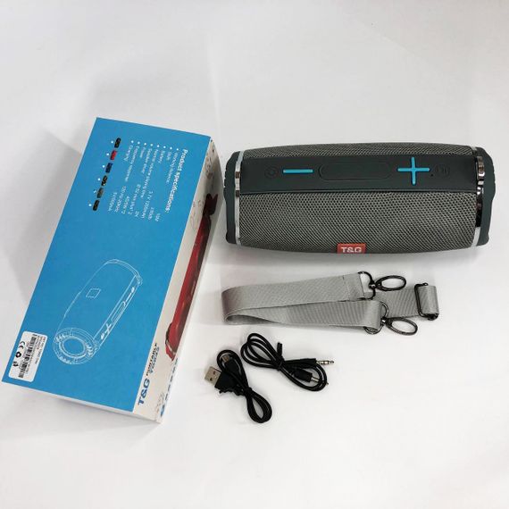 Блютуз колонка с радио TG642, Колонка с блютуз беспроводная подсветкой usb s bluetooth QY-86 | Зображення 5