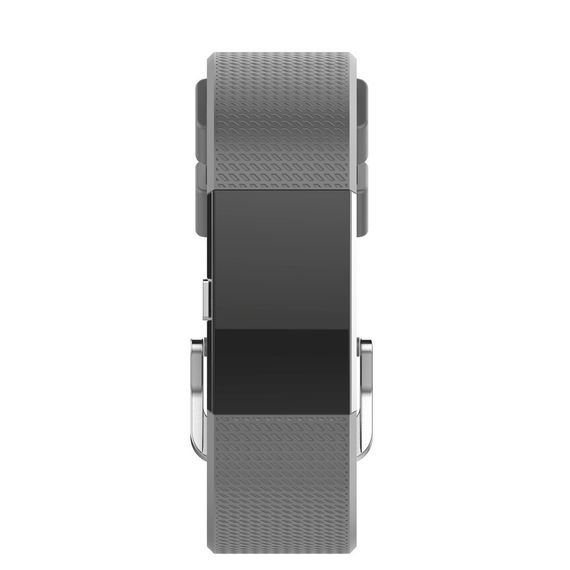 Силиконовый ремешок для фитнес браслета Fitbit Charge 2 - Grey L | Зображення 1