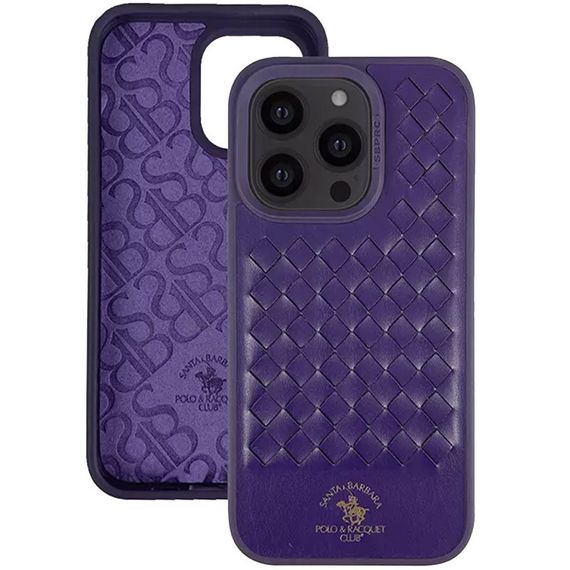 Шкіряний чохол Polo Santa Barbara для Apple iPhone 14 Pro (6.1") Purple | Зображення 1