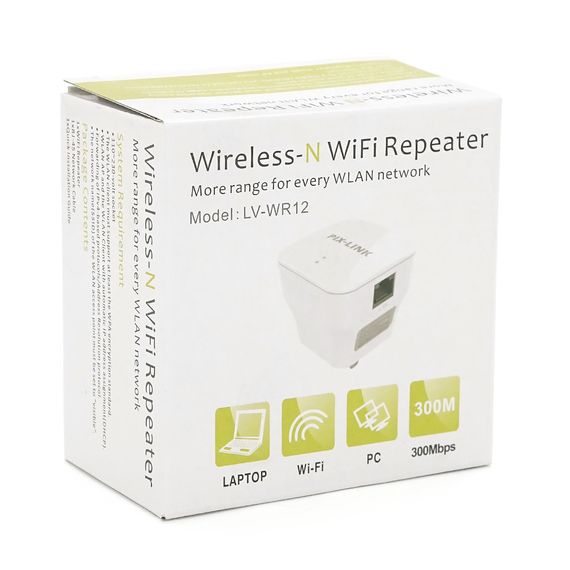 Підсилювач WiFi сигналу з вбудованою антеною LV-WR12, живлення 220V, 300Mbps | Зображення 2