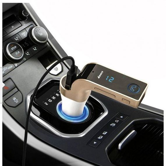 Автомобильный FM модулятор Car G7 FM Modulator Bluetooth. Цвет: золотой | Зображення 2
