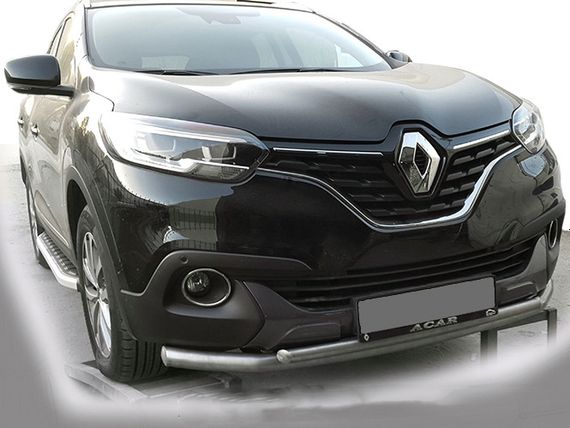 Передняя защита ST014 (нерж) для Renault Kadjar