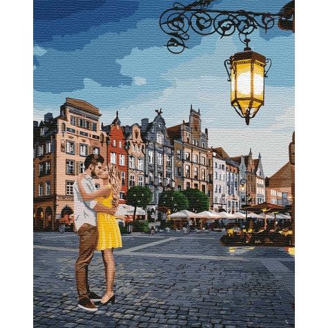Картина за номерами. "Побачення в Гданську" 40 * 50см KHO4755