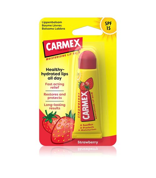 Бальзам для губ Carmex Moisturising Lip Balm SPF 15 - Strawberry (10 g) | Зображення 1