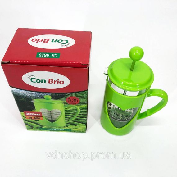 Многоразовый френч-пресс Con Brio CB-5635 350 мл, Френч-пресс из хорошего материала GO-13 | Зображення 2