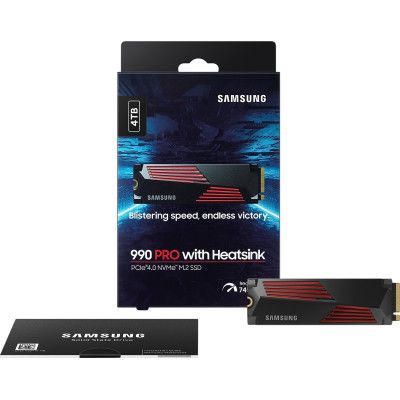 Накопитель SSD M.2 2280 4TB 990 PRO with Heatsink Samsung (MZ-V9P4T0CW) | Зображення 7