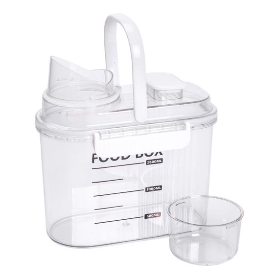 Контейнер для зберігання сипучих продуктів 20х11х22 см з дозатором і мірною шкалою ємність для круп 2л HP-27-13 | Зображення 2