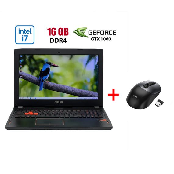 Ігровий ноутбук Б-клас Asus ROG Strix GL502VM-BI7N10 / 15.6" (1920x1080) IPS / Intel Core i7-7700HQ (4 (8) ядра по 2.8 - 3.8 GHz) / 16 GB DDR4 / 480 GB SSD / nVidia GeForce GTX 1060, 3 GB GDDR5, 192-bit / WebCam б/в + Подарунок Бездротова миша HOCO GM28