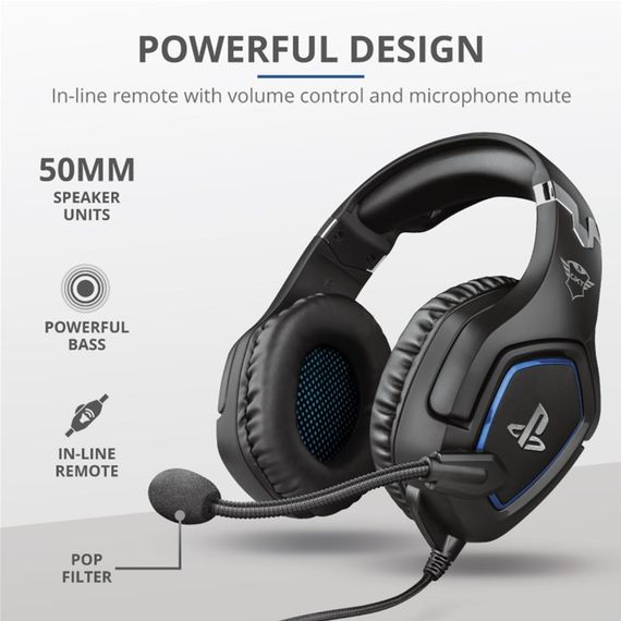 Гарнитура игровая Trust GXT 488 Forze-G for PS4 Black (23530_TRUST) | Зображення 2