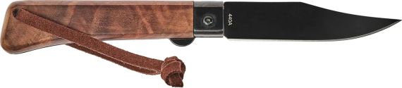 Ніж Main Knives Workers line Clip Point BB Walnut Wood PU Loop Brown | Зображення 1