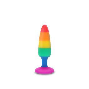 Анальна пробка TOY JOY Twink, M, різнокольорова, 11 х 3 см