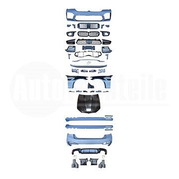 Обвес компл. BMW 5 F90 20-/ 5 G30 20- (-M5-)(Капот.крыло пер.лев/прав. перед.бампер без PDC. решетки. задний бампер с PDC, 2