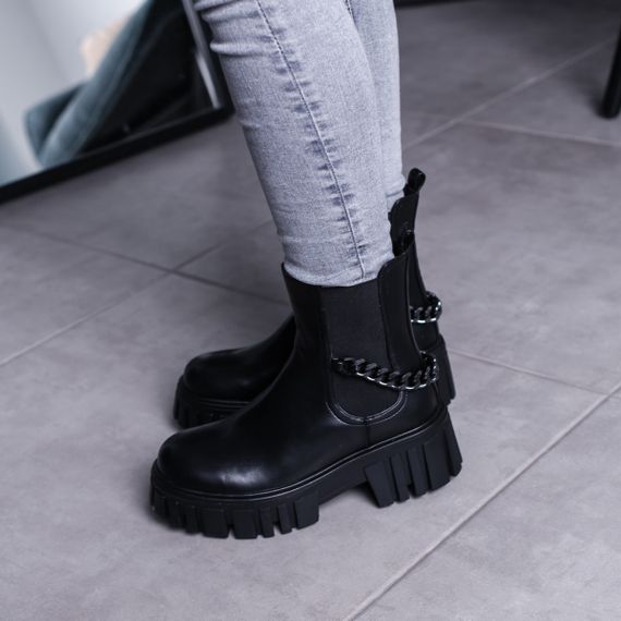 Ботинки женские Fashion Leith 3463 36 размер 235 см Черный