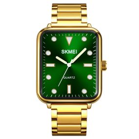 Годинник S2kmei 1954GDGN-SP Gold-Green Sun Pattern