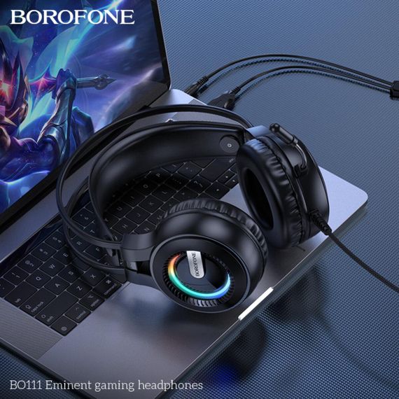Навушники BOROFONE BO111 Eminent gaming headphones Black | Зображення 4
