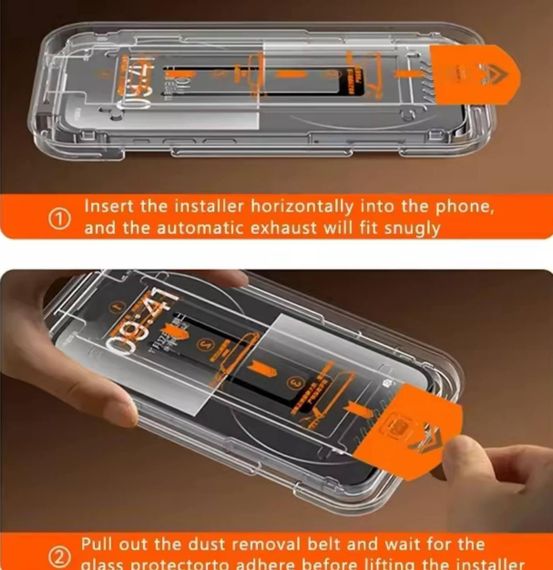 Защитное стекло для iPhone 14 Pro Max - Закаленное, самоклеящееся, с повышенной прочностью (Full Glue) | Зображення 2