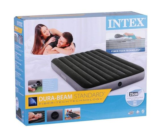 Двомісний надувний матрац Intex 64779. 152 x 203 x 25 см | Зображення 1