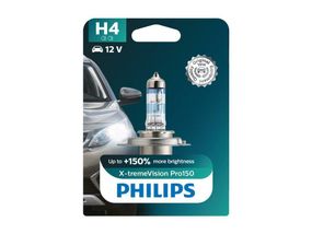 12342XVPB1 (PHILIPS) H4 X-tremeVision Pro150 +150% B1 12V 60/55W P43t-38