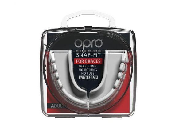 Капа OPRO Snap-Fit Braces під брекети доросла (вік 11+) White (art.002318004) | Зображення 3