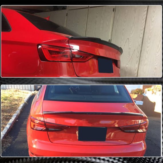 Спойлер V4 (для SD, Карбон) для Ауди A3 2012-2020 гг | Зображення 3