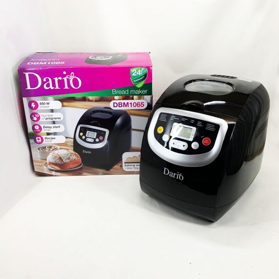 Хлебопечки для бездрожжевого хлеба DARIO DBM 1065 600 Вт, 19 програм, Свежий хлеб дома TQ-58 | Зображення 2