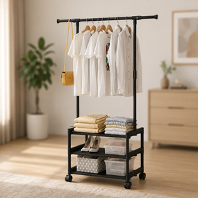 Вішалка підлогова SINGLE-POLE SHOE and HAT RACK / Одинарна стійка-вішалка