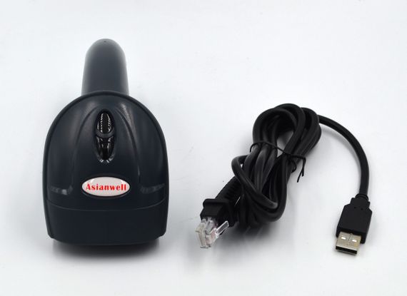 CCD 1D, 2D провідний імідж-сканер штрих-кодів, QR кодів AsianWell AW-2255W | Зображення 4