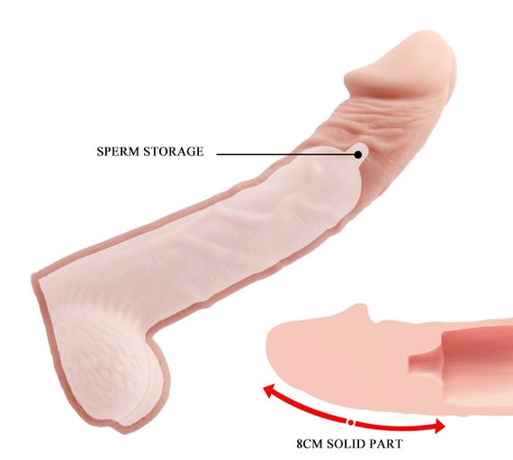 Удлиняющая насадка ( на 8 см ) BAILE - SEX TOYS BIG MAN, BI-026238 Sex Aura | Зображення 5