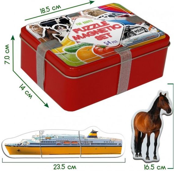 Набор магнитных пазлов Magdum "Baby puzzle" ML4031-62 EN | Зображення 3