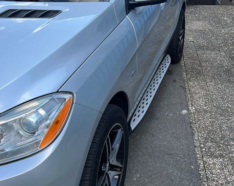 Бокові пороги Оригінальний дизайн (2 шт., Алюміній) для Mercedes GLE/ML сlass W166 | Зображення 1