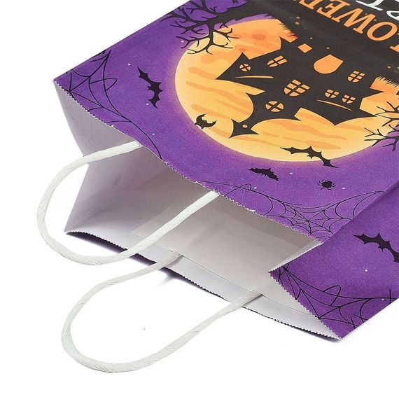 Паперовий пакет Halloween Babydoll 21х15х8 см. Фіолетовий 433-3 | Зображення 6