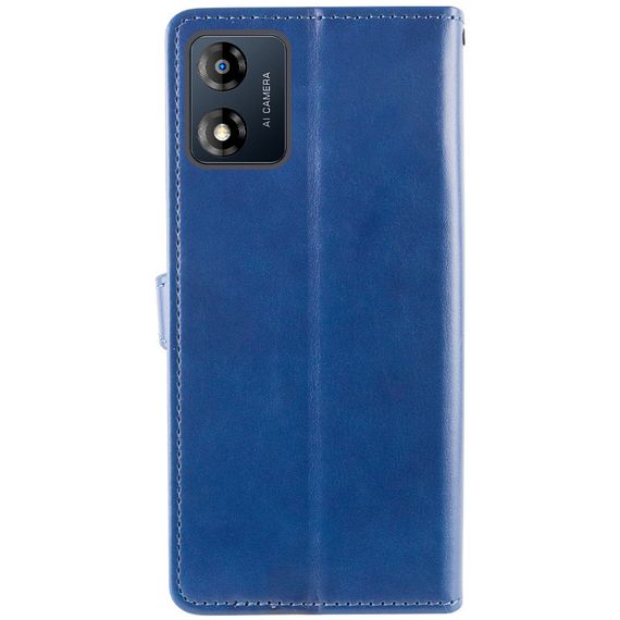 Шкіряний чохол-книжка GETMAN Gallant (PU) для Motorola Moto E13 Синій | Зображення 5