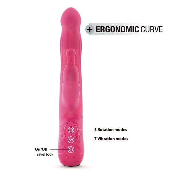 Вібратор-кролик Dorcel Baby Rabbit Magenta 2.0 з перлинним масажем і головкою, що обертається | Зображення 3