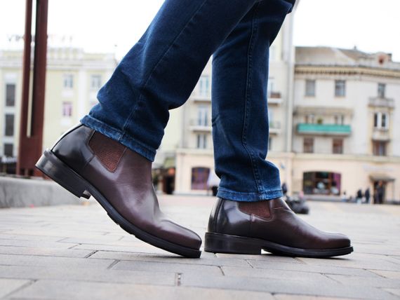 Коричневі зимові Челсі 41 42 розмір | Зображення 1