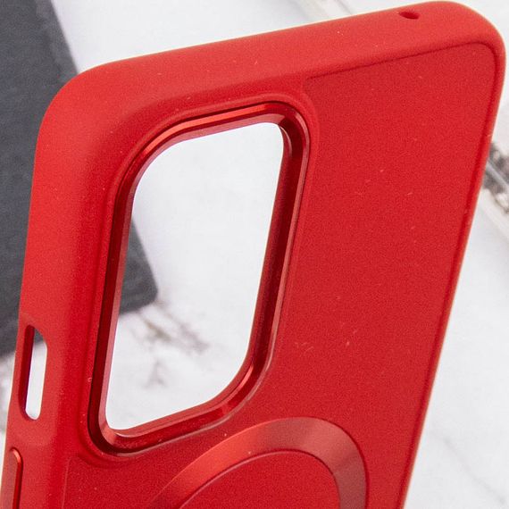 TPU чохол Bonbon Metal Style with MagSafe для OnePlus 9 Червоний / Red | Зображення 5
