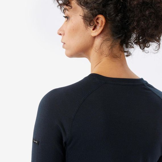 Футболка жіноча Merino Resist з довгими рукавами для гірського трекінгу синя - XS | Зображення 3