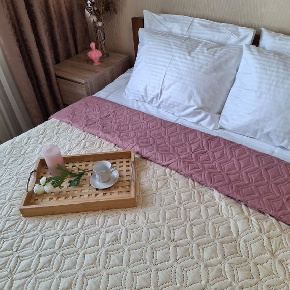 Покривало SoundSleep Soft Dream двостороннє 220х240 см рожево-ванільне (94395822) | Зображення 2