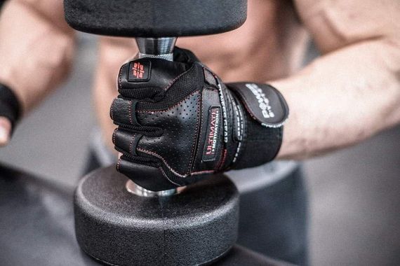 Рукавички для фітнесу Power System PS-2810 Ultimate Motivation Black/Red Line L | Зображення 9