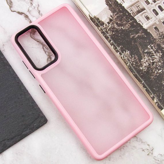Чехол TPU+PC Lyon Frosted для Motorola Moto G22 Pink | Зображення 3