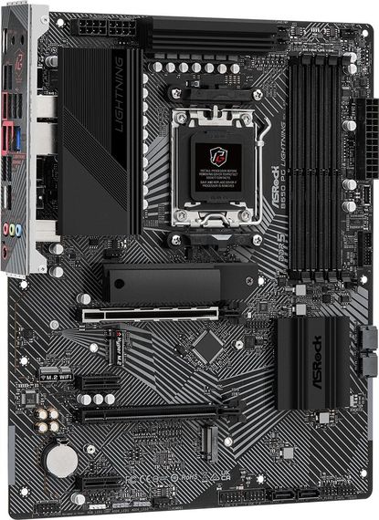 ASRock B650 PG LIGHTNING (AM5/B650, 4*DDR5, 2xPCIex16, HDMI, 4xSATA, 3xM.2, 2.5GLan, 7.1ch, ATX) | Зображення 2