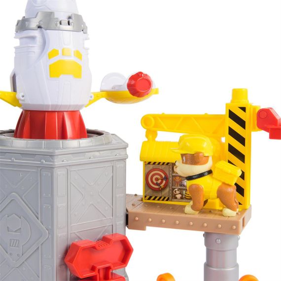 Игровой набор Крепыш и команда Космический корабль ракета Paw Patrol Rubble & Crew Launch & Spin Spaceship | Зображення 4