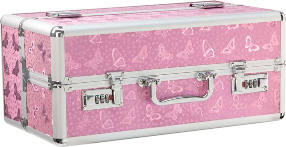 Великий кейс для зберігання секс-іграшок BMS Factory Large Lokable Vibrator Case Pink, кодовий замок | Зображення 1