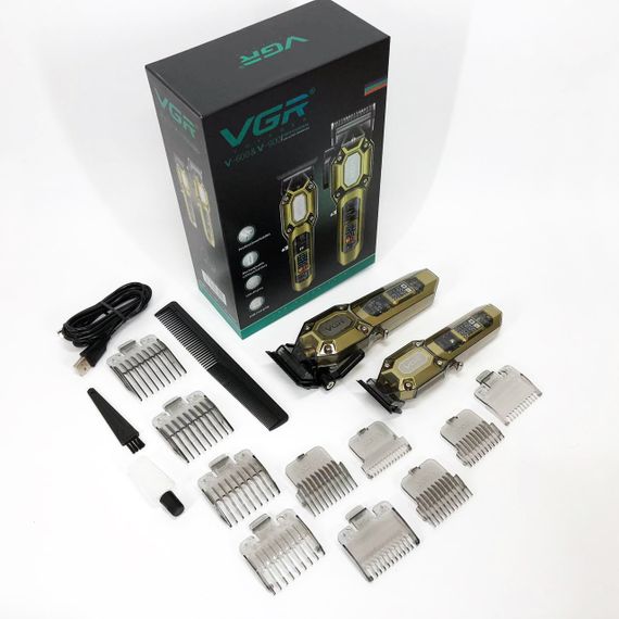 Набор для стрижки с зарядкой VGR 2 в 1 VGR V-600 V-900, Набор для стрижки волос на аккумуляторе CK-64 | Зображення 4