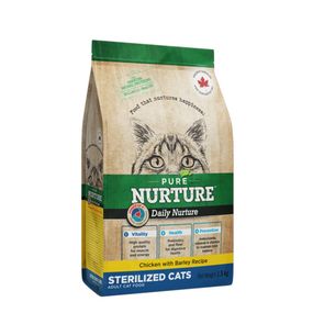 Сухий корм із куркою для стерилізованих котів Pure Nurture Cat Daily Nurture Sterilised, 1.5 кг