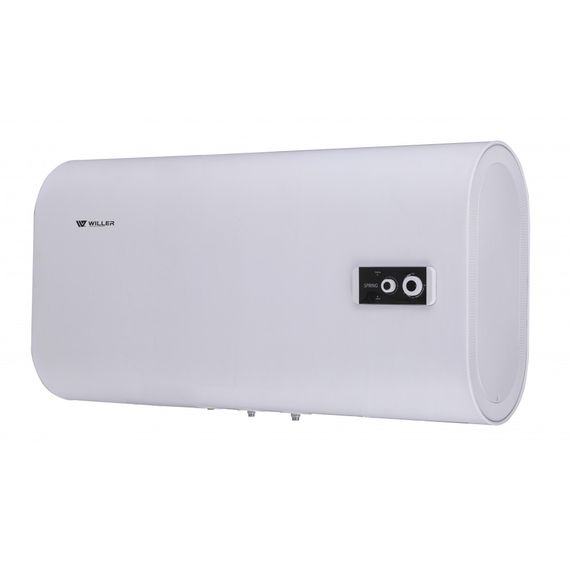 Водонагрівач WILLER Spring 2.0 кВт, "мокрий" ТЕН, 100 л, прямокутний, горизонтальний, білий (EH100R)