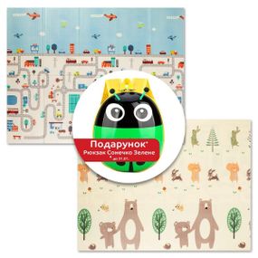 Дитячий складаний розвиваючий термокилимок "Дорога | Ліс" 200х150х0.6см (235) SW-00000155