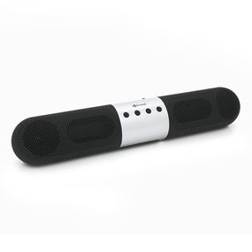 Колонка Kisonli LED-906 Bluetooth 5.0, 2х5W, 1800mAh, USB/TF/BT/FM/AUX, DC: 5V/1A, Black+Silver, BOX, Q40